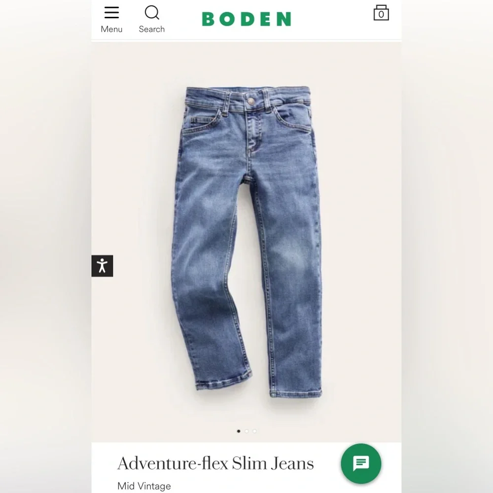 NWT Mini Boden Adventure-flex slim jeans size 12 years - Picture 1 of 3